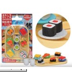 Puzzle Eraser iwako pre-Packaged Set of 9 Theme Sushi  B07B4Q79V4
